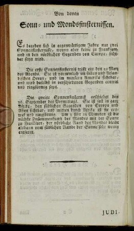 Von denen Sonn- und Mondsfinsternissen.