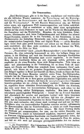 613-615, Die Transvestiten