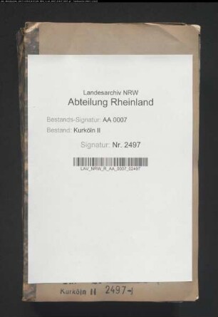 Reichskammergerichtsprozess Virmond gegen Kurköln wegen Neersen; Einlösung von Neersen