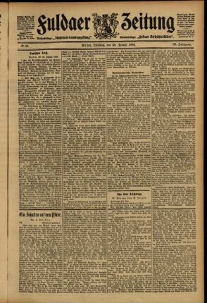 Ausgabe vom Dienstag, den 30. Januar 1906.