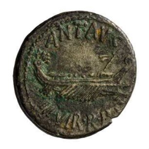 Münze, Denar, 32 - 31 v. Chr.