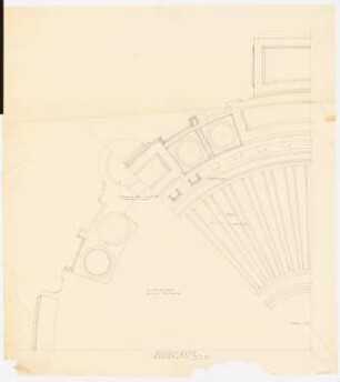 Schloss Posen, Posen Umbau: Grundriss runder Saal 1:10