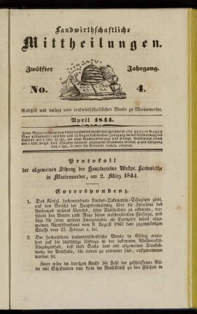 Zwölfter Jahrgang. No. 4.