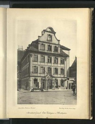 Schwäbisch Gmünd. Ecke Bocksgasse u. Marktplatz