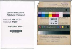 Entnazifizierung Alfred Naumann, geb. 24.04.1896 (Buchhalter)