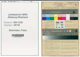 Entnazifizierung Franz Stuhrmann , geb. 22.02.1903 (Steiger)