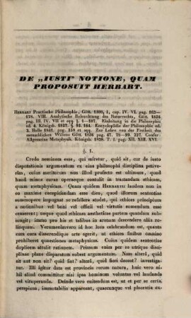 De "Iusti" Notione, Quam Proposuit Herbart : Dissertatio Inauguralis