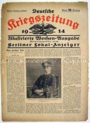 Illustrierte Wochen-Ausgabe des "Berliner Lokal-Anzeiger" mit Bildberichten vom aktuellen Kriegsgeschehen