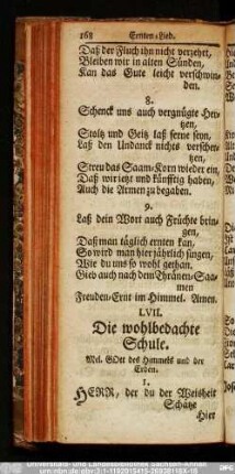 LVII. Die wohlbedachte Schule.