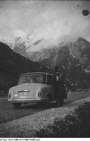 Reise nach Italien, Reisepass der BRD von Erich Pohl, Landschaften, Turm von Pisa, u.a., Mai 1957