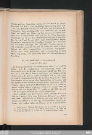 60. Die Arabistik in Deutschland von 1870 bis 1900