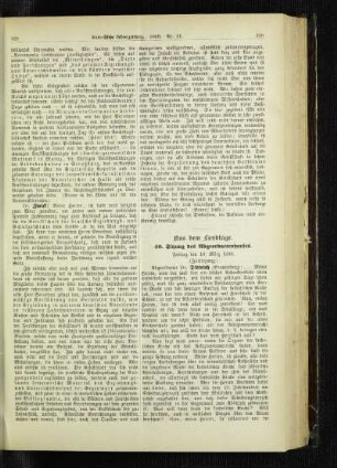 40. Sitzung des Abgeordnetenhauses : (Fortsetzung) ; aus dem Landtage
