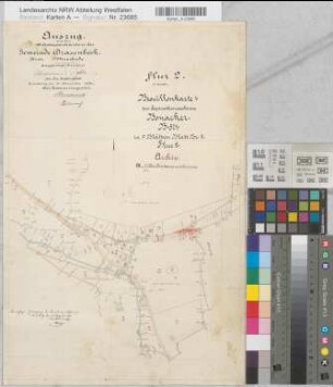 Remblinghausen (Meschede), Teilung der Feldmark Bonacker, Bl.2 Brouillonkarte I Drasenbeck Flur 2