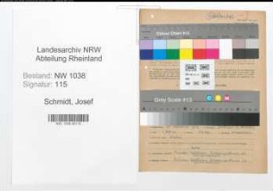 Entnazifizierung Josef Schmidt , geb. 25.11.1910 (Lehrer)