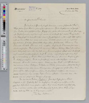 Brief an Richard Dehmel