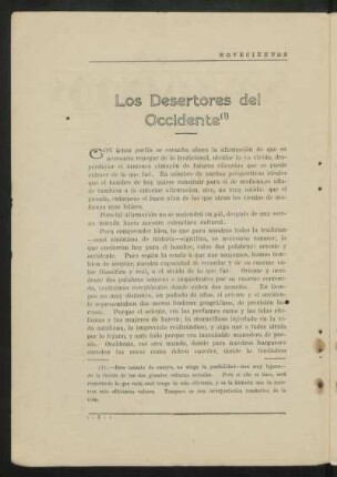 Los Desertores del Occidente