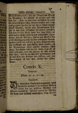 Concio X. Textus: Marc 15. v. 6 - 14.