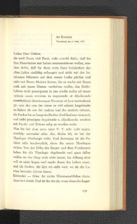 An Kleuker Wandsbeck, den 2. November 1792