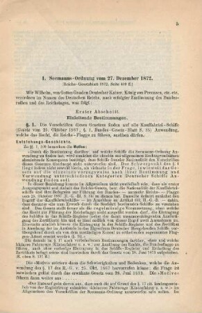 Erster Abschnitt. Einleitende Bestimmungen