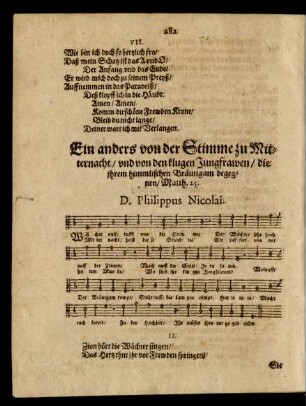 Ein anders von der Stimme zu Mitternacht/ [...]