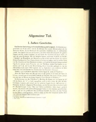 I. Äußere Geschichte.