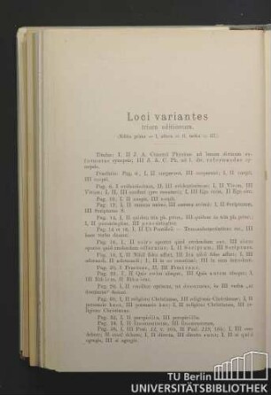 Loci variantes trium editionum.