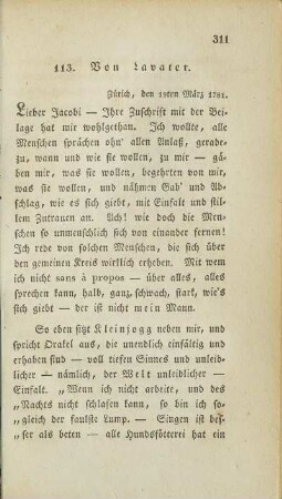 113. Von Lavater.