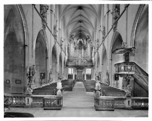 Salem Münster - Klosterkirche Maria Himmelfahrt Innenansicht des Langhaus nach Westen