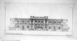 Aufriss der Hauptfassade