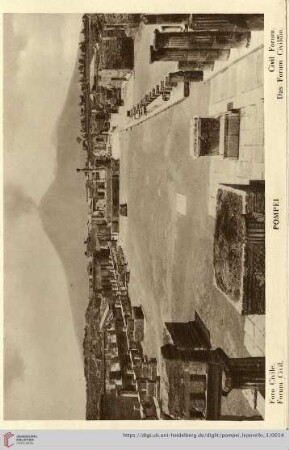 Pompei – Foro Civile. – Forum Civil. – Civil Forum. – Das Forum Civilium.