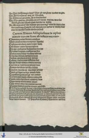 Carmen Senece Asclepiadeum de orpheo