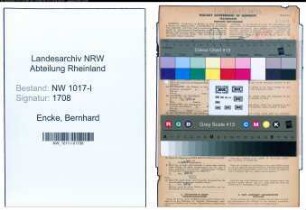 Entnazifizierung Bernhard Encke , geb. 05.03.1906 (Facharzt)