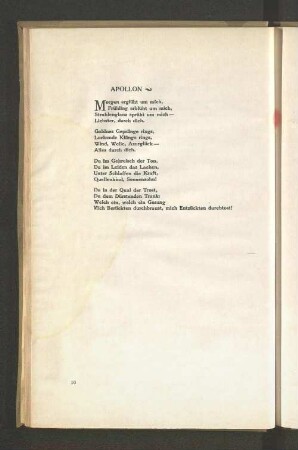 Gedicht: Apollon