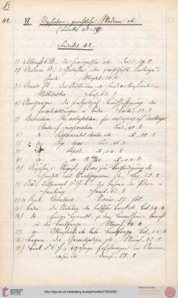 VI. Psychiatrie, gerichtl. Medicin, Nationaloekonomie