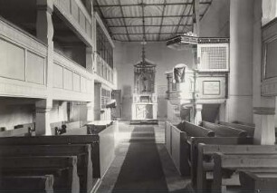 Dittersbach, Kirche, Inneres nach der Wiederherstellung