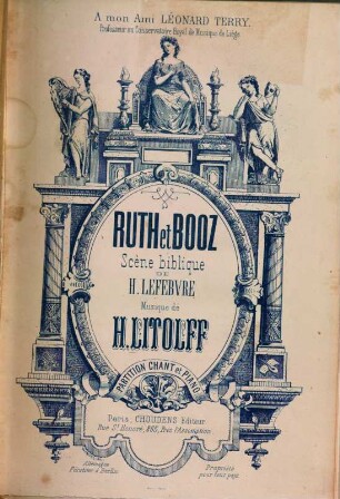 Ruth et Booz : scène biblique de H. Lefebure
