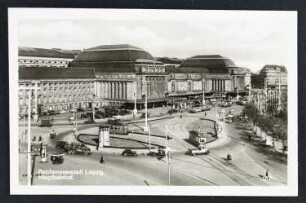 Reichsmessestadt Leipzig. Hauptbahnhof.