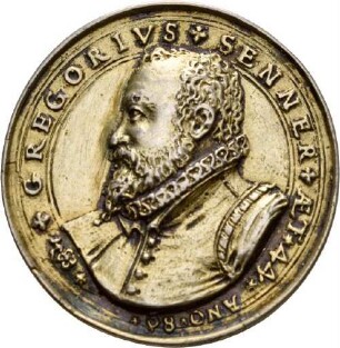 Medaille aus dem Jahr 1580 auf Georg Senner
