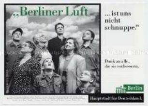 Informationsblatt einer Berliner Umweltgruppe zur Verbesserung der Luft