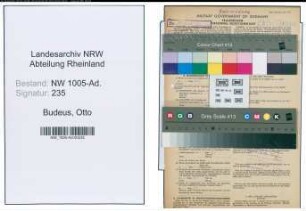 Entnazifizierung Otto Budeus , geb. 16.10.1921 (Vermessungstechniker)