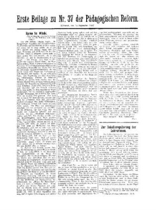 Spreu im Winde : erste Beilage zu Nr. 37 der Pädagogischen Reform