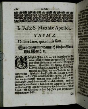 In Festo S. Matthiæ Apostoli.