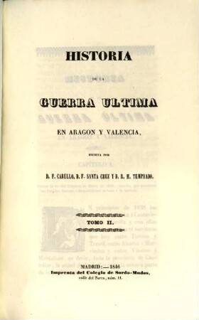 Historia de la guerra ultima en Aragon y Valencia, 2