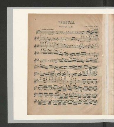 Romanze. Violino principale.