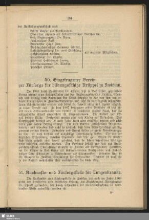 51. Auskunfts- und Fürsorgestelle für Lungenkranke