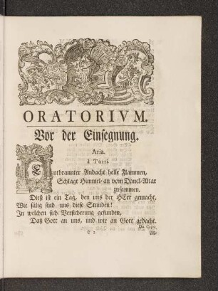 Oratorivm.