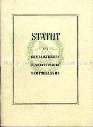 Statut der SED
