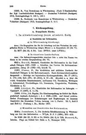 1. in Altwürttemberg