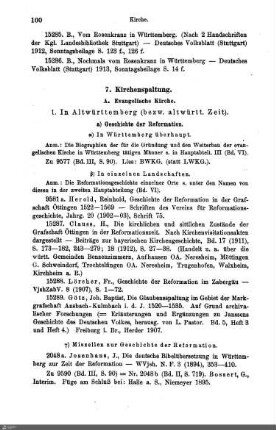 1. in Altwürttemberg