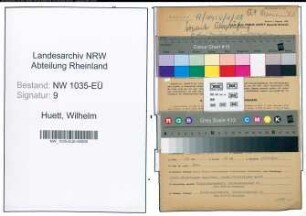 Entnazifizierung Wilhelm Huett , geb. 15.04.1891 (Steiger)